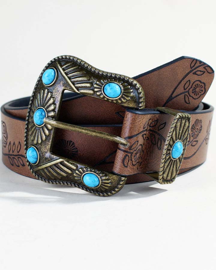 Maleney Turquoise Rose Belt