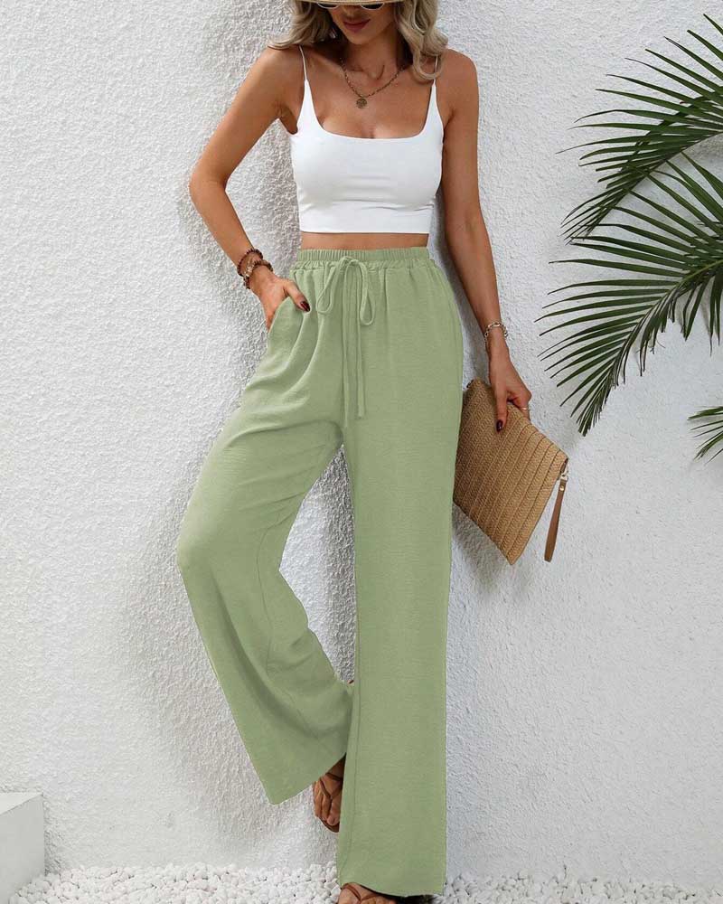 Maleney Wide Leg Casual Pant