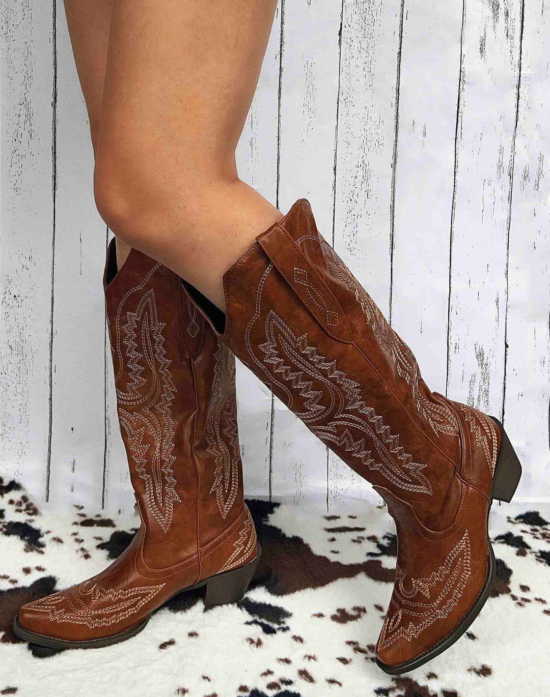 Maleney Western Cowgirl Embroidery Boots