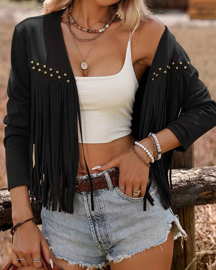 Maleny Fringe Studded Top