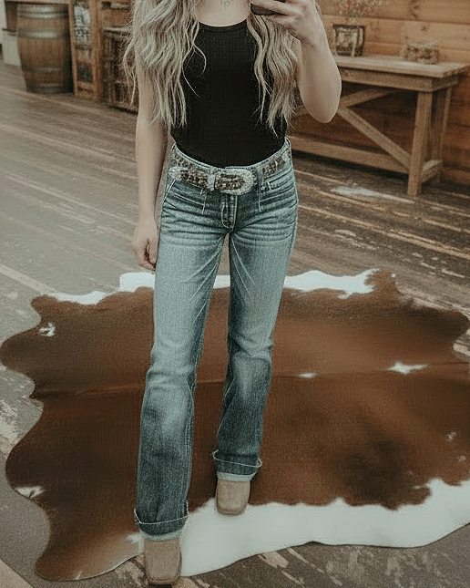 Maleney Western Cozy Mid Rise Trouser