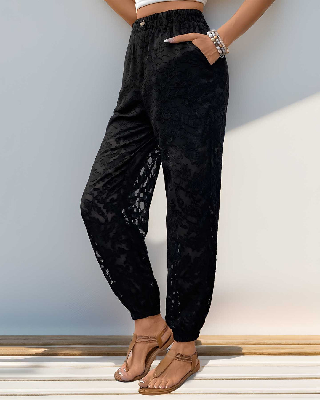 Maleney Casual High Rise Laceing  Pant