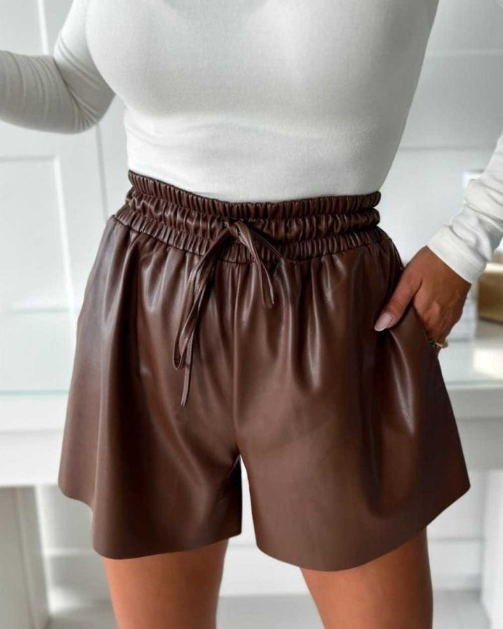 Maleney Drawstring High Rise Shorts