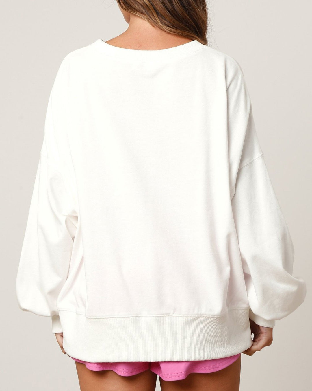 Maleney Sequin Color Block Sweatshirt