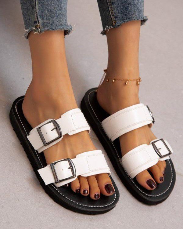 Maleney Flats Buckle Casual Sandals