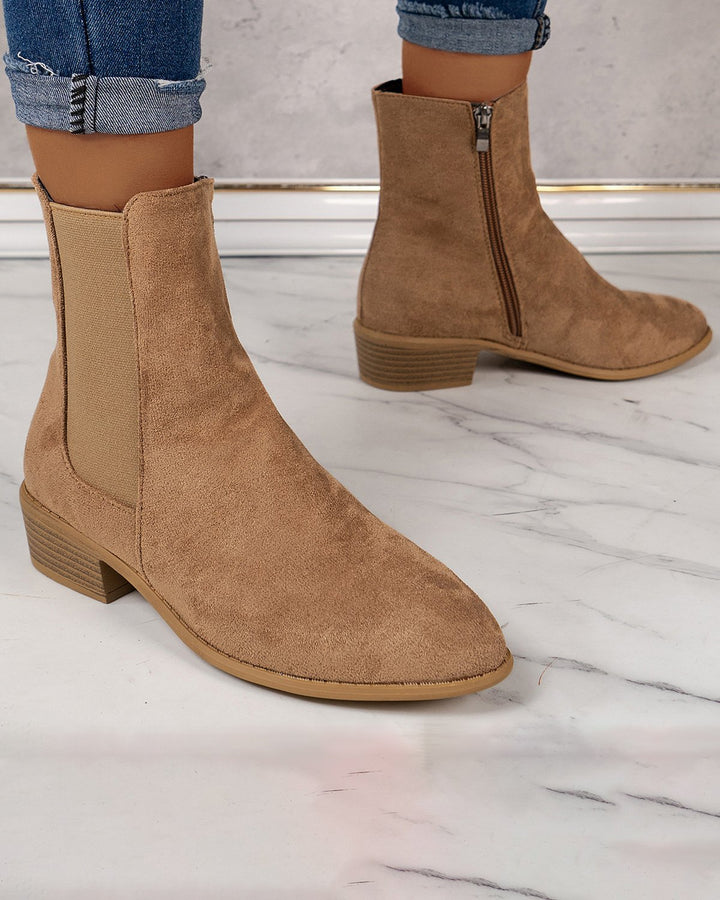 Maleney Faux Suede  Ankle Boot