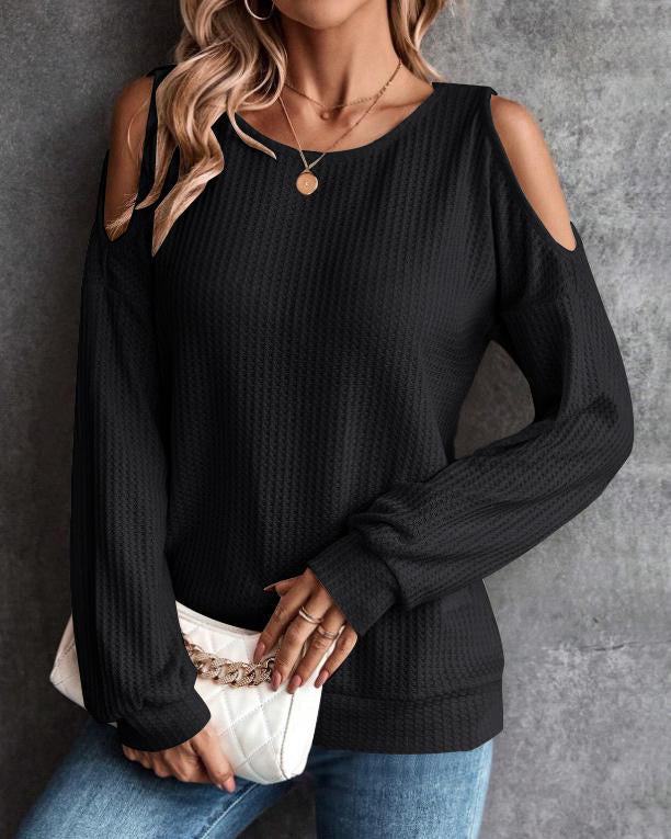 Maleney Off Shoulder Button TOP