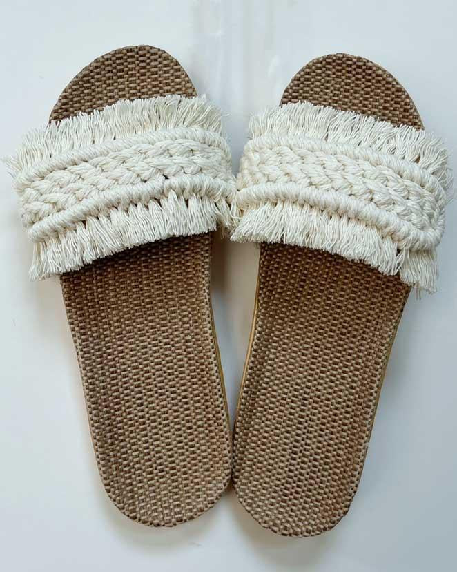 Maleney Macrame Boho Slipper