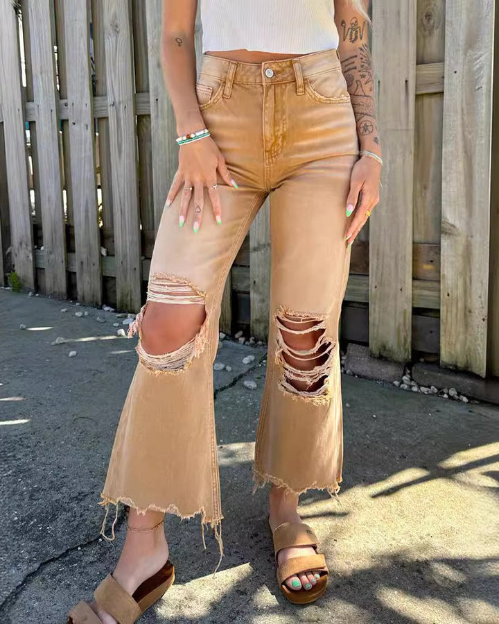 Maleney  Distressed Wash Jeans