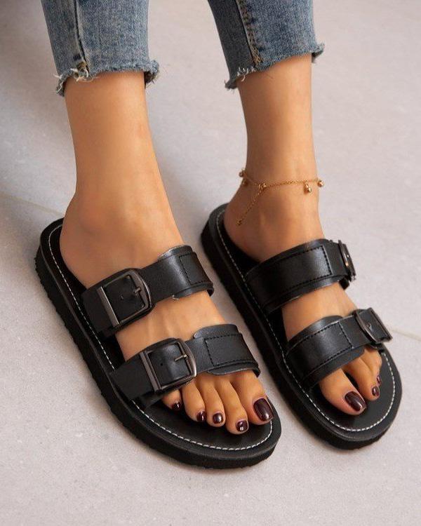 Maleney Flats Buckle Casual Sandals