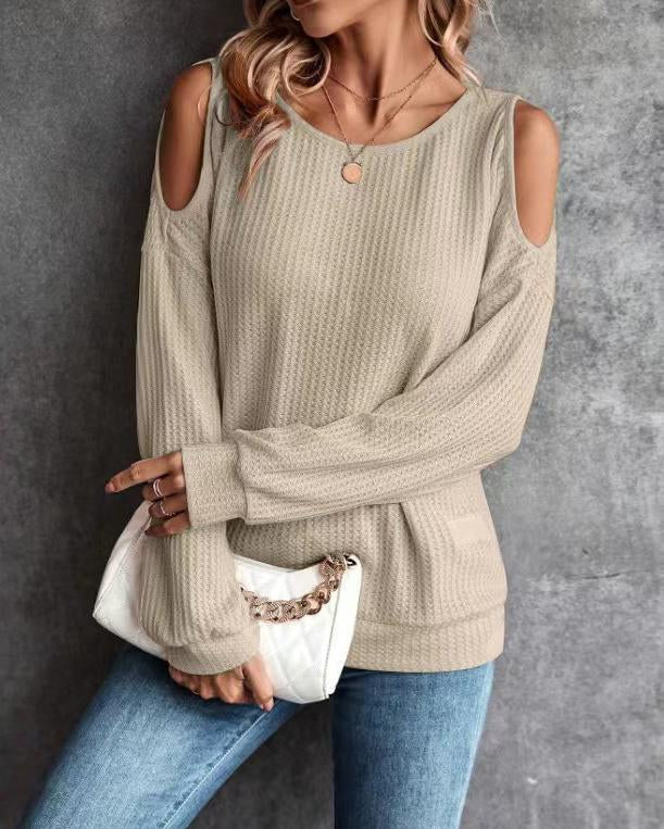 Maleney Off Shoulder Button TOP