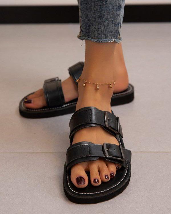 Maleney Flats Buckle Casual Sandals