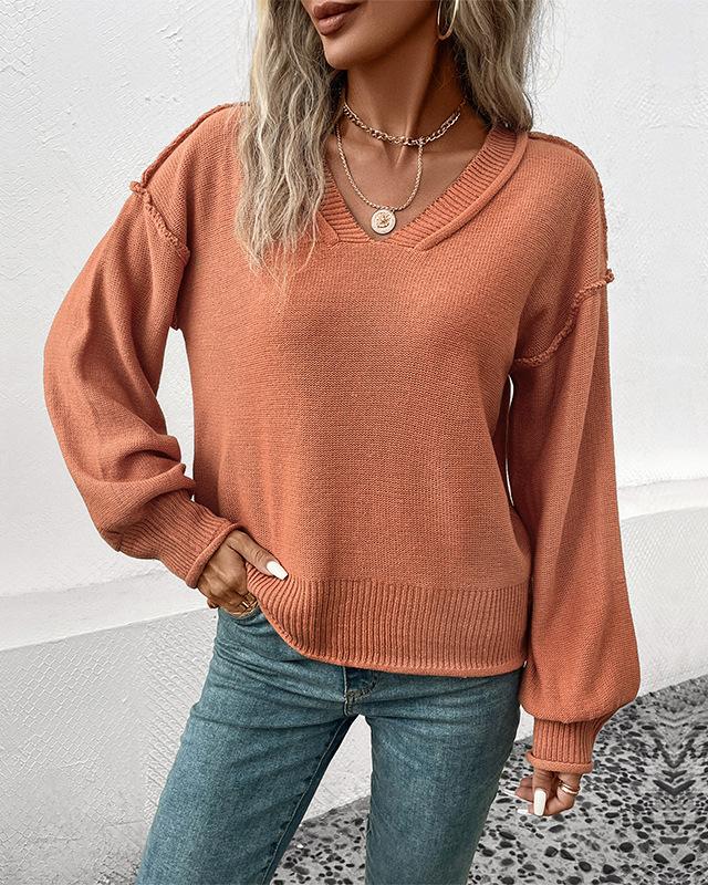 Maleney Solid V Neck Sweater