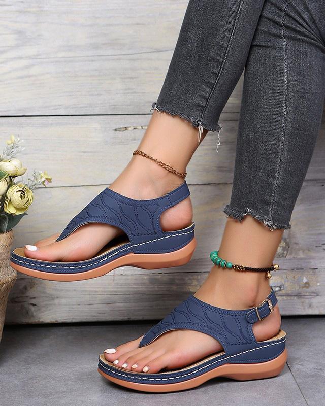 MALENEY FLAT THONG SANDALS