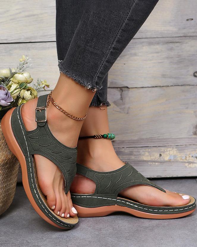 MALENEY FLAT THONG SANDALS