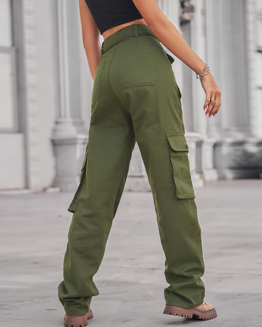 MALENEY POCKETED CARGO PANTS(3 COLORS)