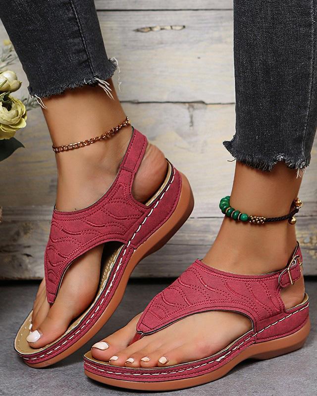 MALENEY FLAT THONG SANDALS